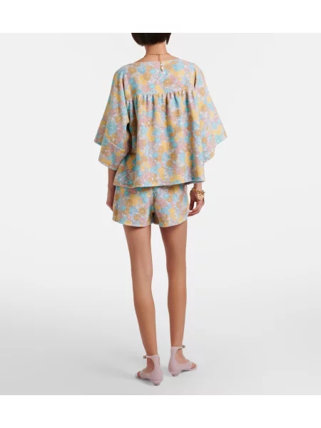 Pantaloni scurți Chloé cu model floral din material terry