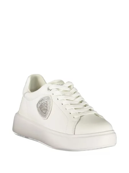 Sneakerși Blauer din piele alb