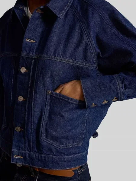 Kurtka jeansowa o kroju relaxed fit z czystej bawełny Polo Ralph Lauren niebieska