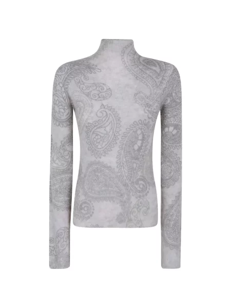 Pulover Emporio Armani din lână alpaca cu imagine cu model paisley
