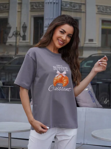 Футболка Teamv серая