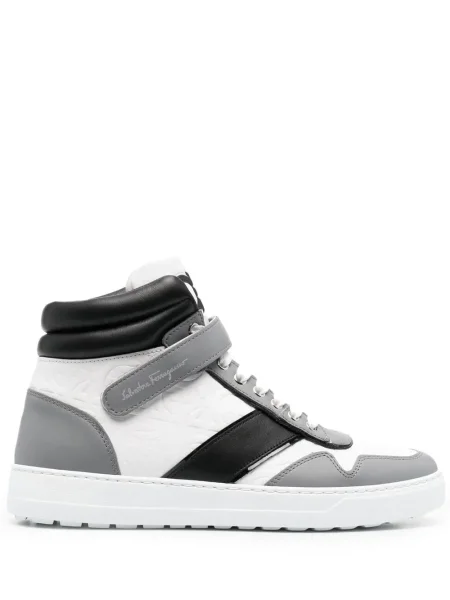 Sneakerși Ferragamo cu imagine alb