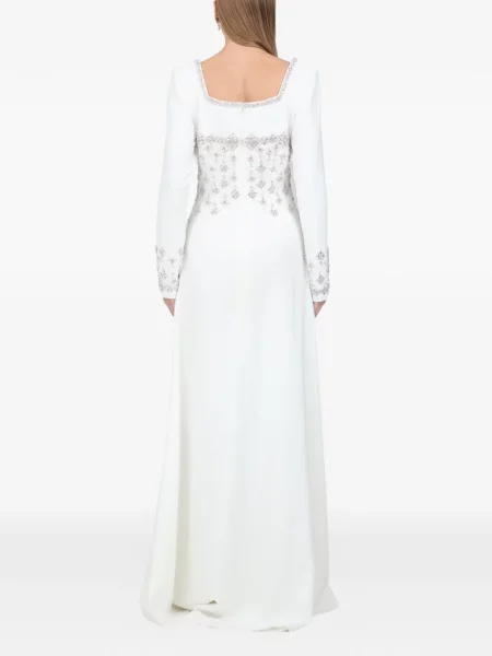 Rochie maxi Dina Melwani alb