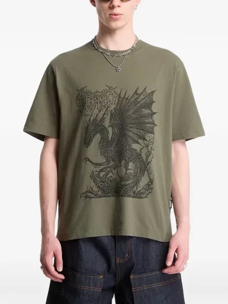 Tricou Wasted cu imagine verde