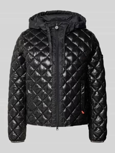 Kurtka w pikowanym wyglądzie o kroju regular fit model YOSIE' Frieda & Freddies czarna