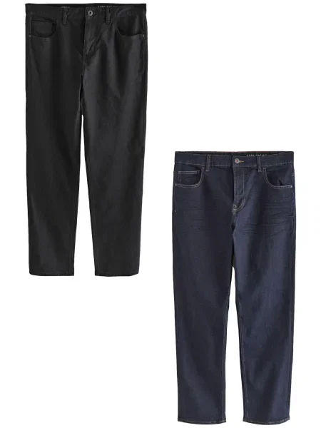 Next Jeans albastru închis negru