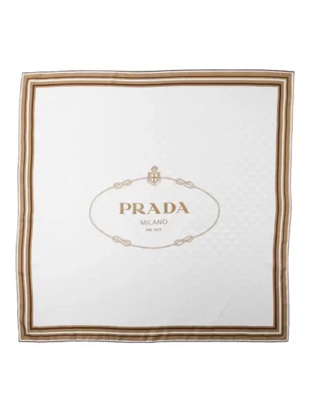 Fular Prada de mătase cu imagine