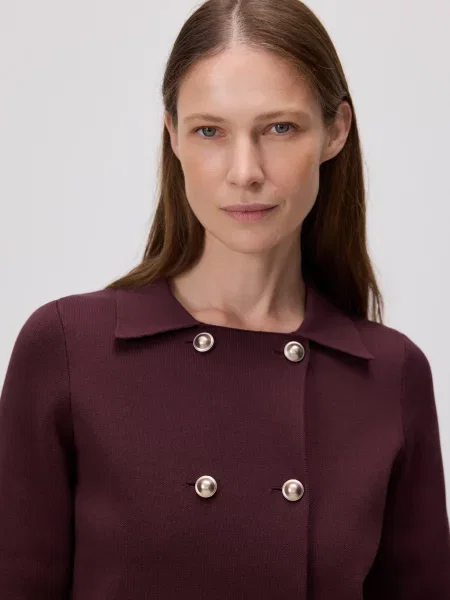 Reserved Кардиган з декоративними темно-фіолетовий фіолетовий