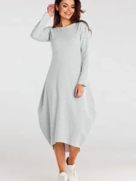 Sukienka maxi Awama szara