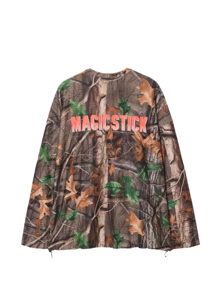 Tricou Magic Stick cu imagine plasă maro