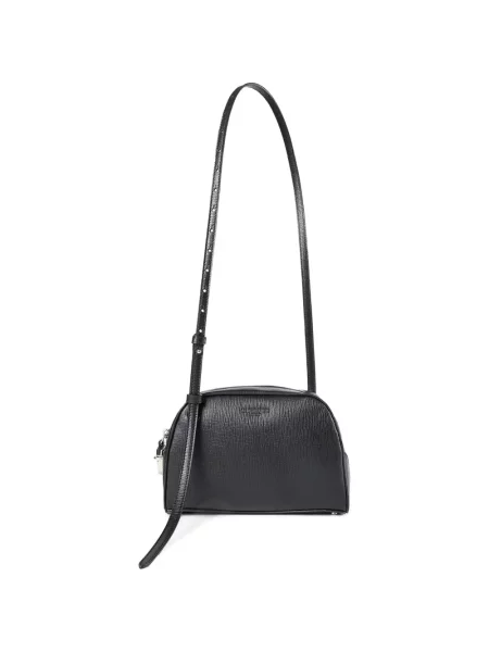 Geanta de piele Ann Demeulemeester din piele cu imagine negru