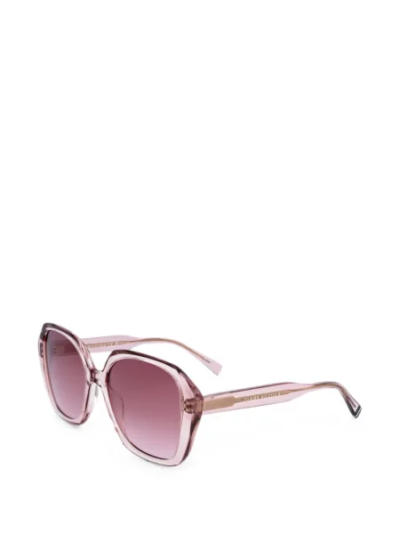 Ochelari de soare Tommy Hilfiger cu imprimeu geometric roz