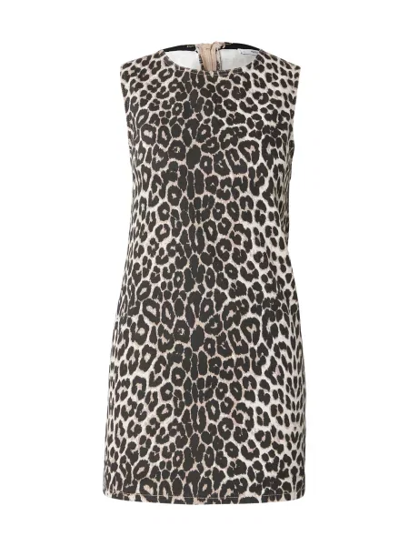 ABOUT YOU Obleka Carmen mokka / črna bela