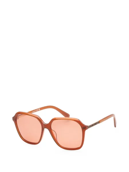 Ochelari de soare Swarovski Eyewear cu imprimeu geometric portocaliu