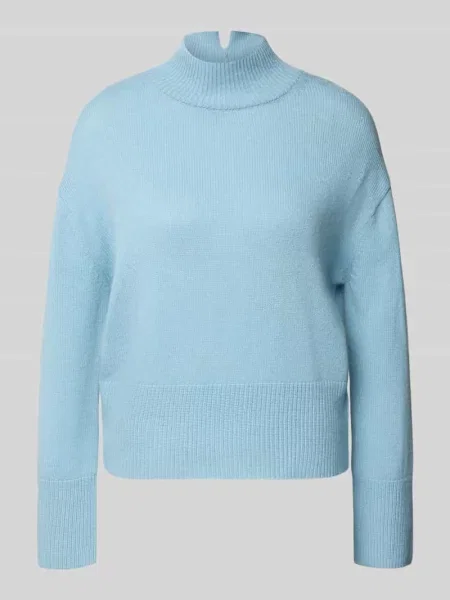 Sweter z dzianiny z czystego kaszmiru model ‘Tenni’ Someday błękitny