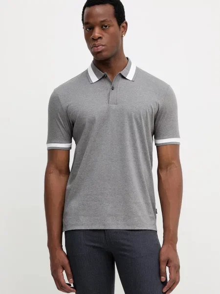 BOSS polo tričko H-Phillipson šedé