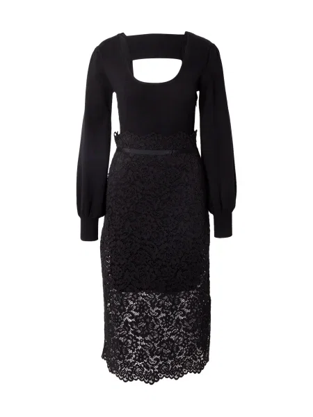 Twinset Pletené šaty čierna