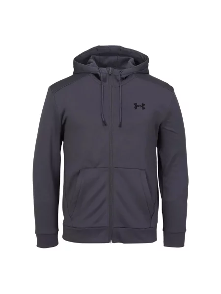Bluza Under Armour Armour Fleece Fz Hoodie Szaro-Szara czarna