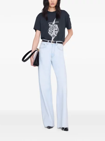 Koszulka Anine Bing w tygrysie prążki niebieska