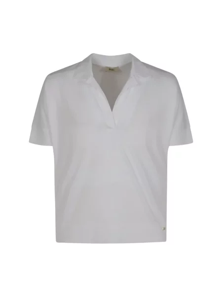 Polo Herno z dżerseju białe