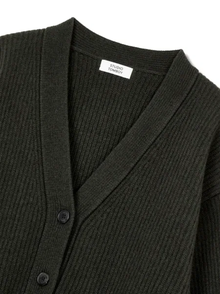 Cardigan Studio Tomboy tricotate gri