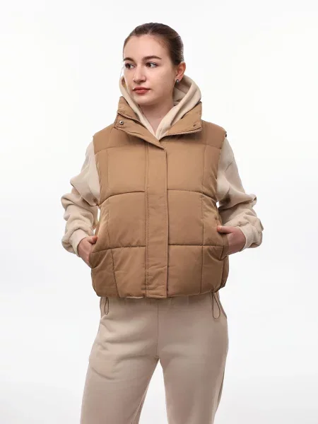 Жилет LUMO текстиль/поліестер бежевий