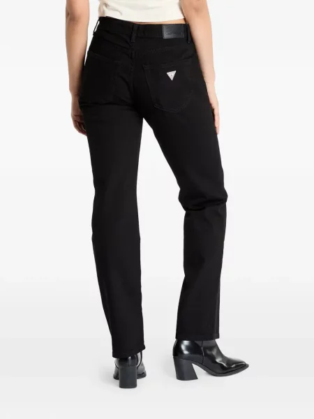 Blugi drepți Guess negru