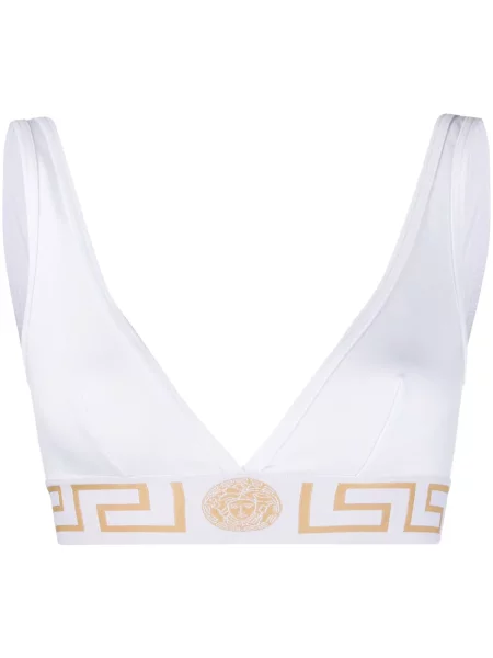 Sutien bralette Versace alb