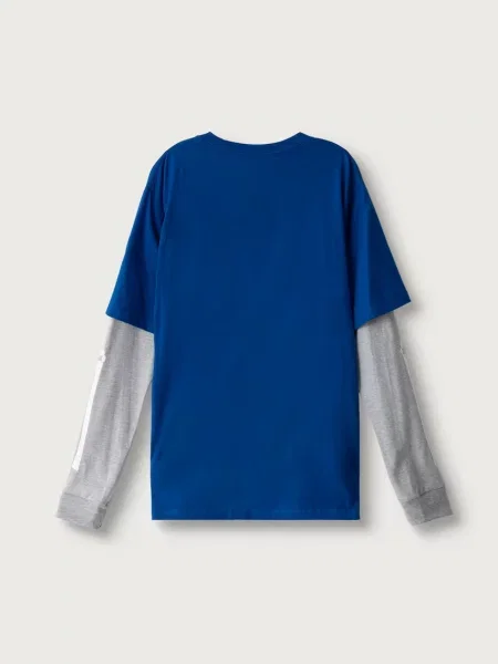 Тениска с дълъг ръкав Vans синьо