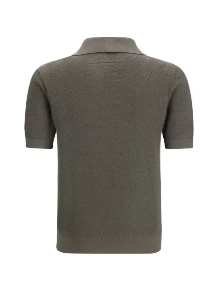 Pulover Zegna cu decolteu în V gri