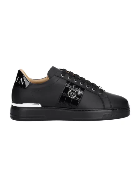 Sneakersy Philipp Plein skórzane czarne