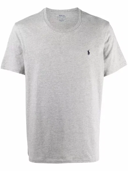 Polo majica Polo Ralph Lauren s vezom siva