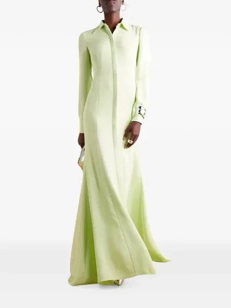 Rochie Valentino Garavani de mătase verde
