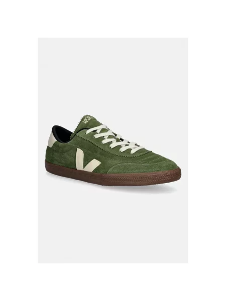 Sneakersy Veja skórzane zielone