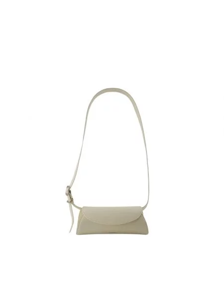 Mała mały torebka skórzana Jil Sander skórzana czarna