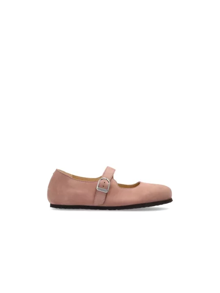 Balerinki Birkenstock skórzane różowe