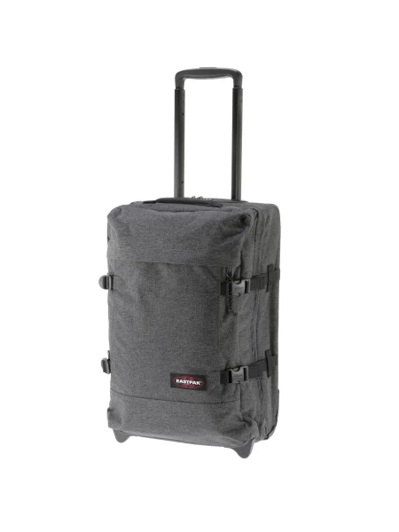 EASTPAK Kufor na kolieskach TRANVERZ S sivá / melírovaná čierna