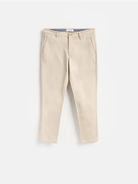 Reserved Pantaloni chino slim fit bej