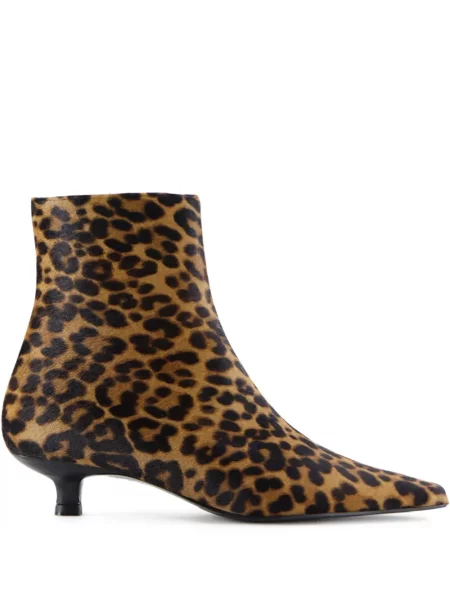 Cizme scurte Notabene cu imagine cu model leopard maro