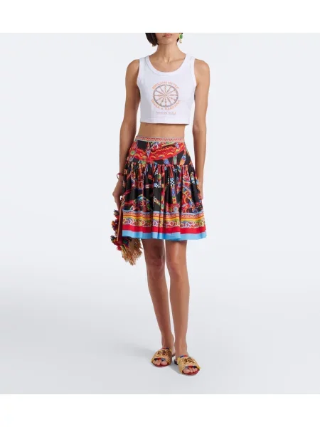 Decupat top Dolce&gabbana alb