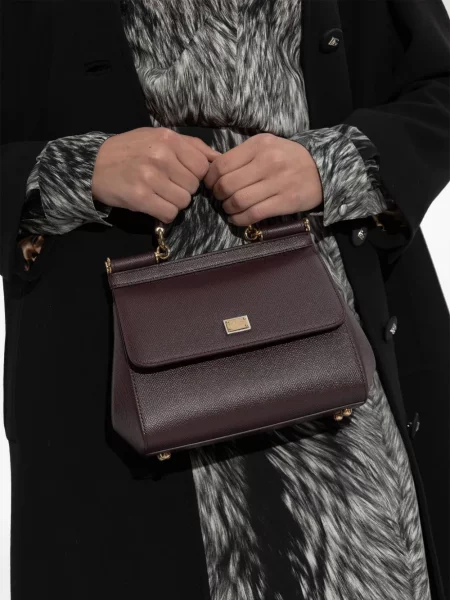 Geantă Dolce & Gabbana Sicily roșu