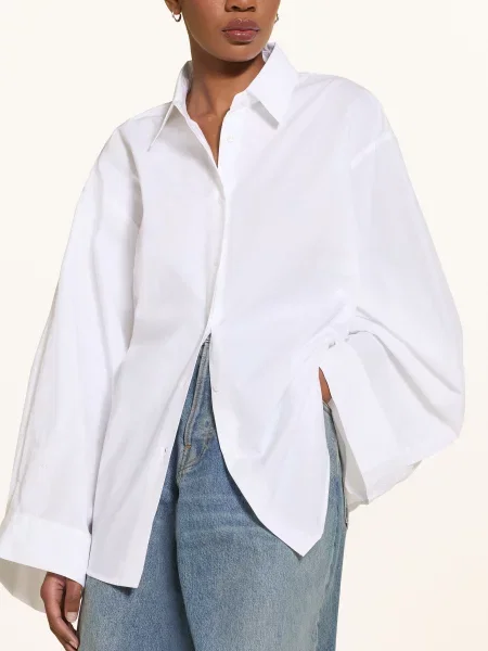 The Frankie Shop Bluzka Tila weiss biała