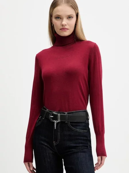 Пуловер Guess Jeans с поло черно