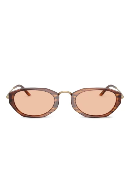 Ochelari de soare ovali Giorgio Armani verde