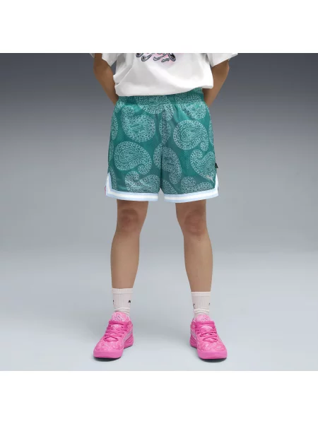 Dwustronne szorty Shooting Stars zielone