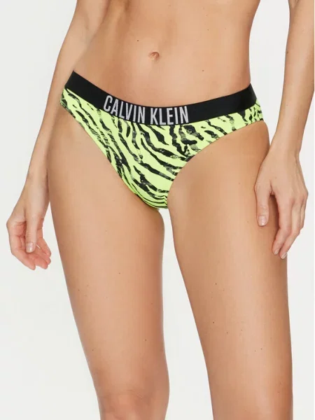 Calvin Klein Swimwear Dół od bikini zielony