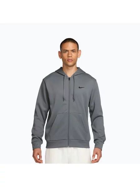 Мъжки суитшърт за тренировка Nike Hyverse Dri-Fit Full Zip Hoodie сиво