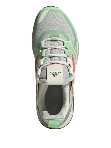 Top Adidas alergare cu decolteu în V alb