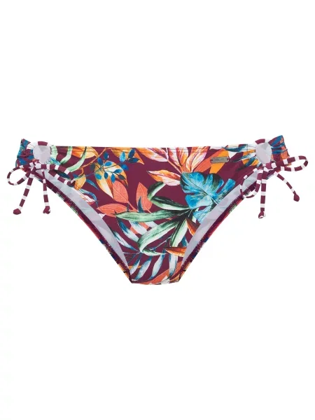 VENICE BEACH Slip costum de baie albastru deschis / verde / portocaliu / bordeaux roșu