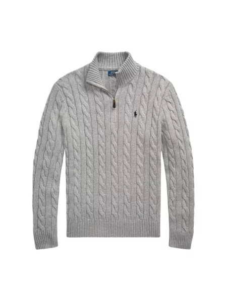 Dzianinowa bluza Polo Ralph Lauren szara